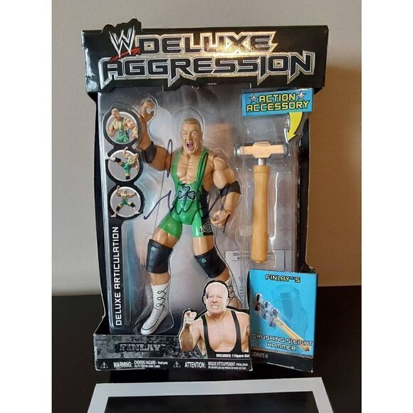 WWE Finlay bundle Figure and Promo photo both Signed - Picture 2 of 4